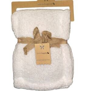 NWT Baby Pink Mon Lapin Fleece Baby Pink Blanket